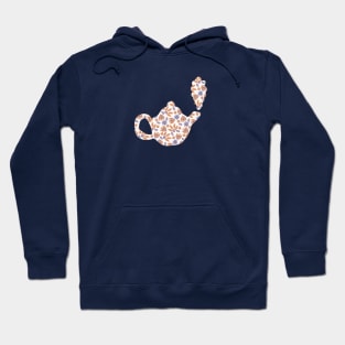 Tea Shirt - Floral Blue Hoodie